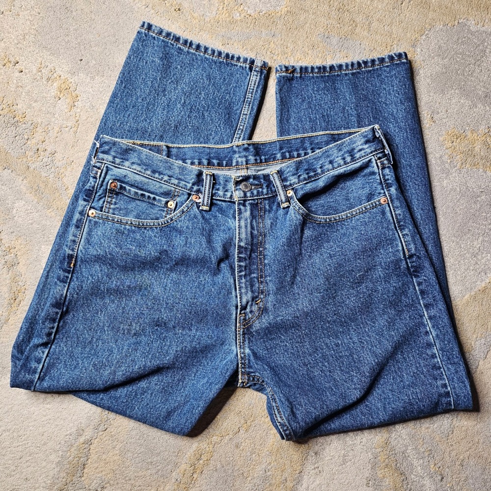 Levi's 505 Regular Fit Jeans Mens W36 L29 Blue Denim Classic